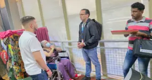 Despliegan jornada de atención médica especializada para personas con discapacidad en el Campamento Temporal Pinto Salinas