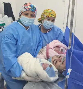 Hito en el Hospital Ciudad Caribia se atendió con éxito su primer parto gemelar