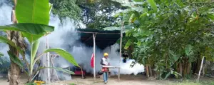 Ejecutaron jornada de saneamiento ambiental y control vectorial para resguardar a familias de Porvenir y Virgen de Guadalupe en Amazonas