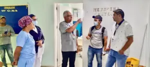 Autoridades constatan avance en los trabajos de rehabilitación de la UCI del Hospital Luis Razetti de Barinas